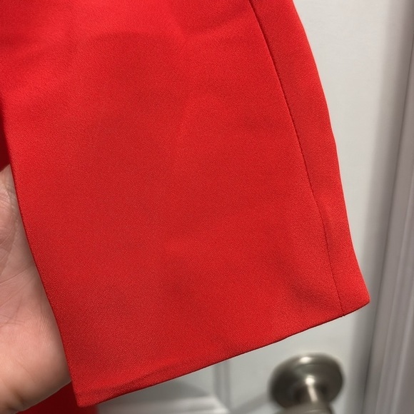 Alexandra Lind Red Dress Size 6 100% Silk - Picture 8 of 11